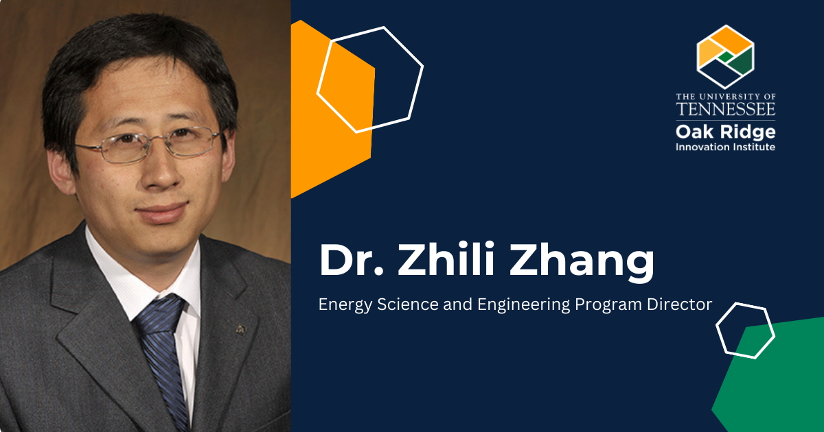 UT-ORII’s Bredesen Center Selects Zhili Zhang to lead UT-ORNL Energy Science and Engineering Ph.D. program